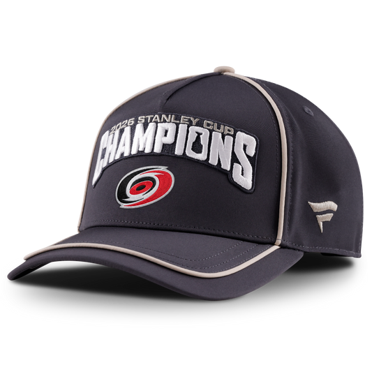 Carolina Hurricanes Fanatics 2026 Stanley Cup Champions Locker Room Structured Adjustable Hat - Charcoal