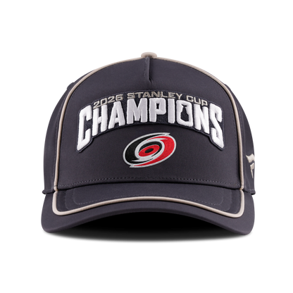 Carolina Hurricanes Fanatics 2026 Stanley Cup Champions Locker Room Structured Adjustable Hat - Charcoal