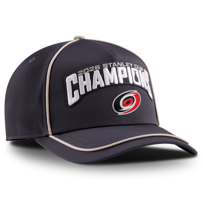 Carolina Hurricanes Fanatics 2026 Stanley Cup Champions Locker Room Structured Adjustable Hat - Charcoal