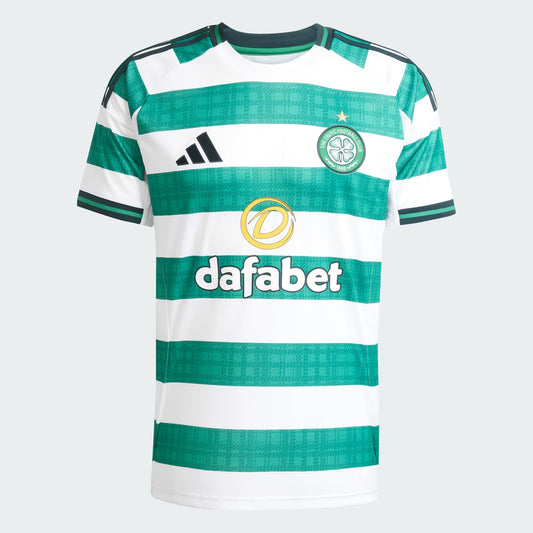 Celtic FC Adidas 2025/26 Stadium Home Replica Jersey - Green/White