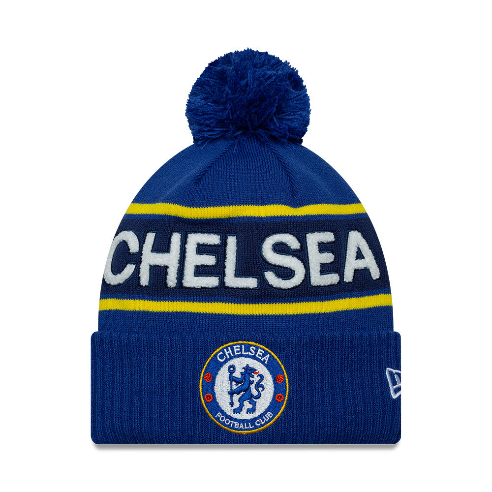 Chelsea FC Cuffed Pom Beanie - Blue