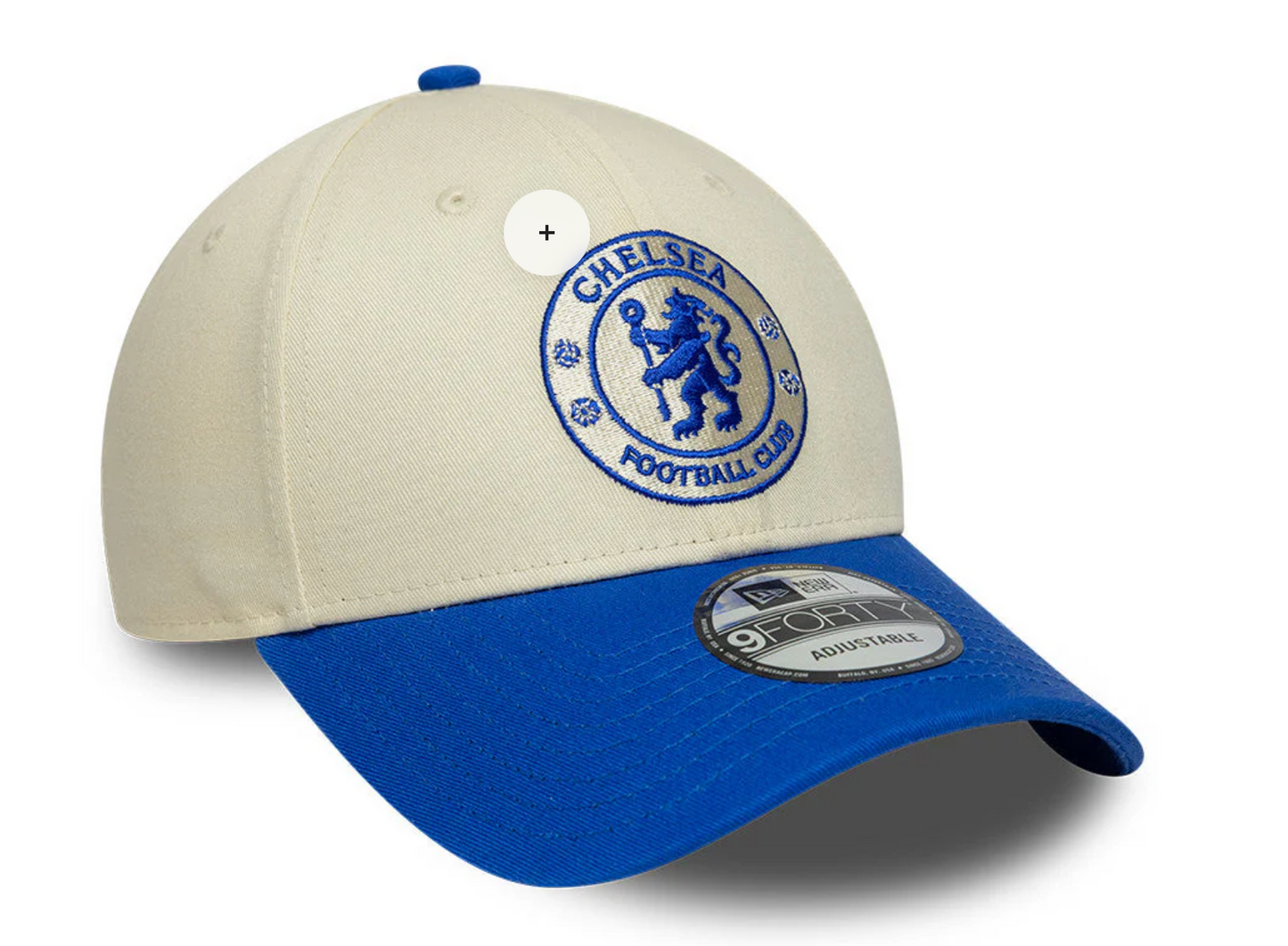 Chelsea FC New Era 9FORTY Adjustable Contrast Hat - TwoTone Cream/Blue