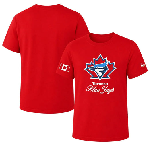 Child Toronto Blue Jays Canada Day New Era T-Shirt - Red