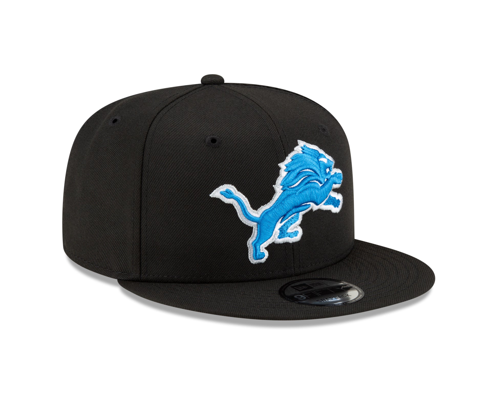 Detroit Lions New Era NFL Basic 9FIFTY Adjustable Snapback Hat - Black - Pro League Sports Collectibles Inc.