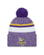 Minnesota Vikings New Era 2023 Sideline - Sport Cuffed Pom Knit Hat - Purple