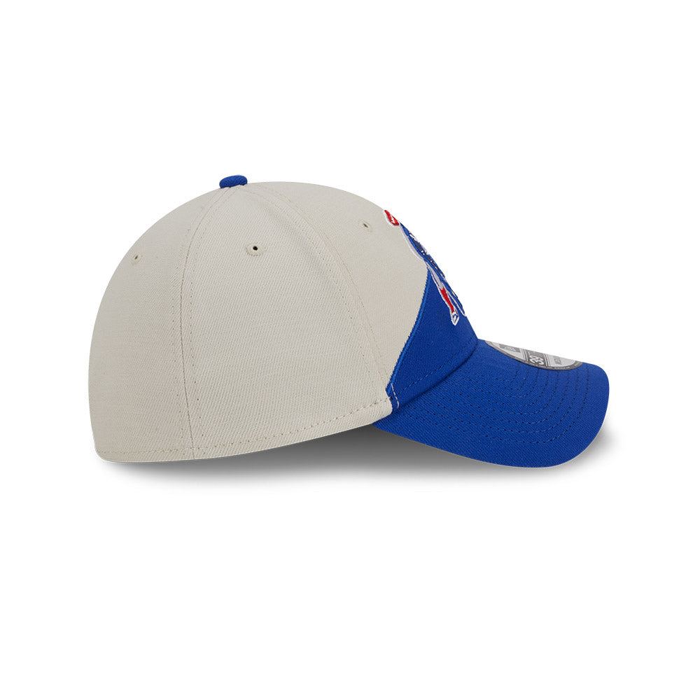 New England Patriots New Era 2023 Historic Sideline 39THIRTY Flex Hat - Cream/Royal - Pro League Sports Collectibles Inc.