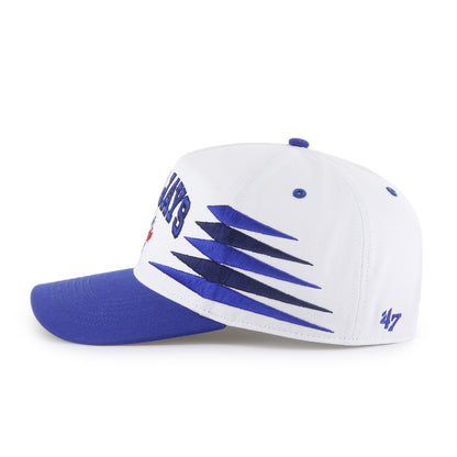 Toronto Blue Jays 47' Brand Diamond Cut Hitch Snapback Hat - White