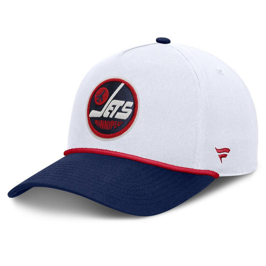 Winnipeg Jets Fanatics 2026 NHL Heritage Classic Authentic Pro A-Frame Adjustable Hat - White