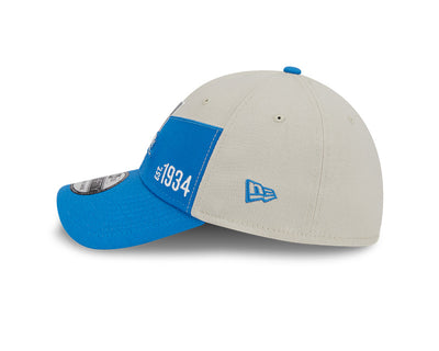 Detroit Lions New Era 2023 Historic Sideline 39THIRTY Flex Hat - Cream/Blue