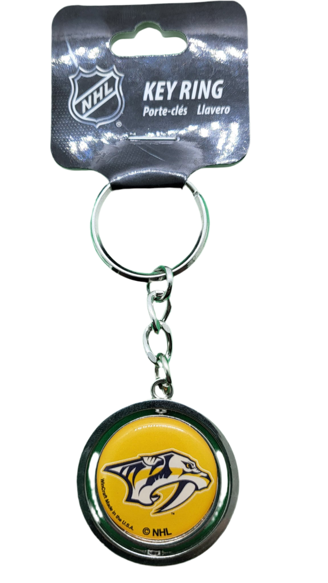 Nashville Predators Spinner Key Ring