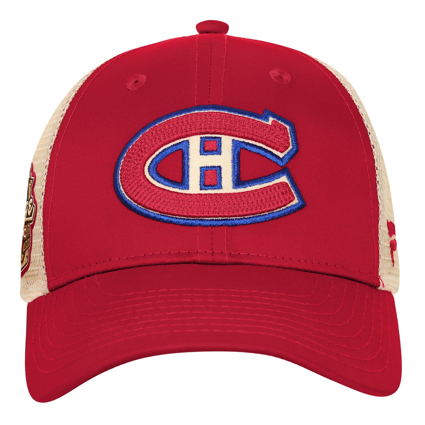 Youth Montreal Canadiens Fanatics A-Pro 2026 NHL Heritage Classic Trucker Adjustable Hat - Red