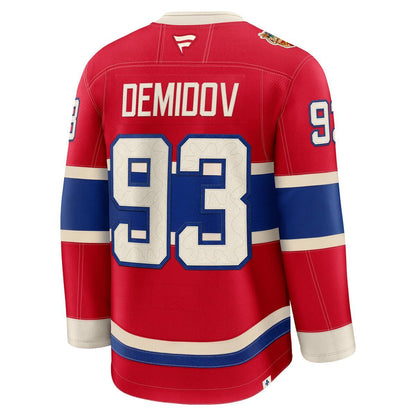 Montreal Canadiens Ivan Demidov #93 Fanatics 2026 NHL Heritage Classic Premium Player Jersey - Red