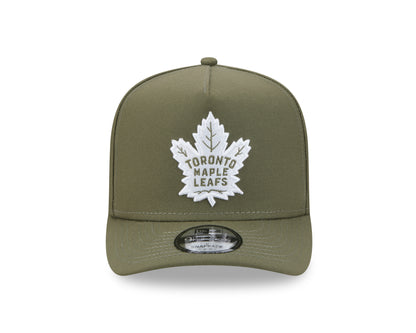 Toronto Maple Leafs New Era 9Fifty A-Frame 75th Forever Snapback Hat - Olive