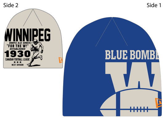 Winnipeg Blue Bombers CFL Turf Traditions New Era Knit Hat