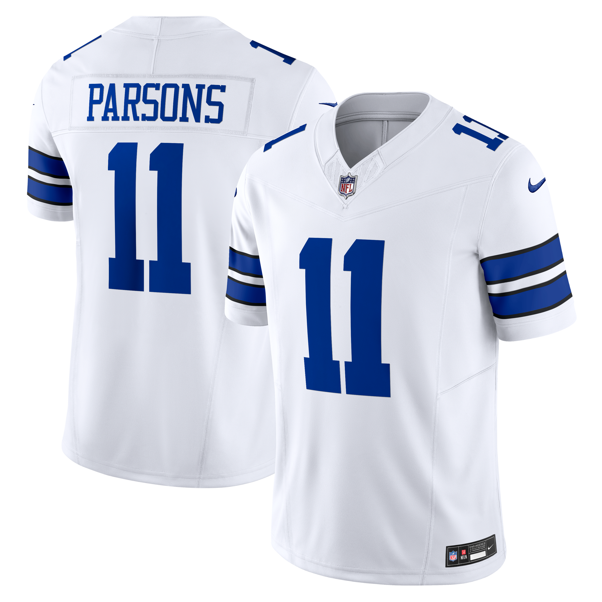 Micah Parsons #11 Dallas Cowboys White Nike Vapor F.U.S.E. Limited Jersey - Pro League Sports Collectibles Inc.