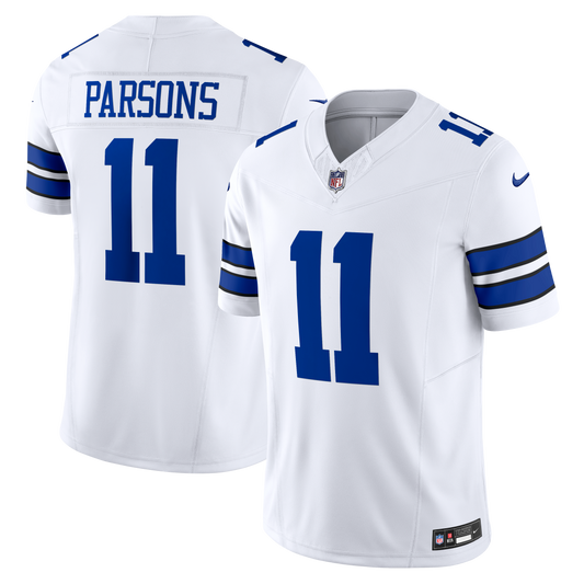 Micah Parsons #11 Dallas Cowboys White Nike Vapor F.U.S.E. Limited Jersey - Pro League Sports Collectibles Inc.