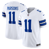 Micah Parsons #11 Dallas Cowboys White Nike Vapor F.U.S.E. Limited Jersey - Pro League Sports Collectibles Inc.