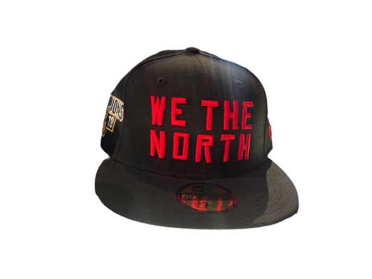 Toronto Raptors We The North Champions Patch NBA Black/Red 59FIFTY New Era Fitted Hat