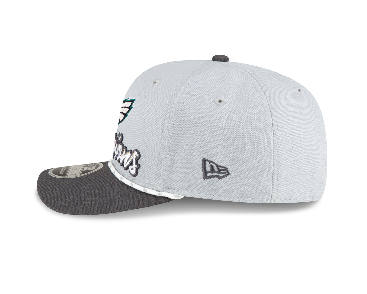 Philadelphia Eagles New Era Grey Super Bowl LIX Champions - 9Seventy Adjustable Snapback