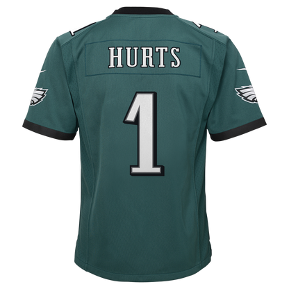 Youth Jalen Hurts #1 Philadelphia Eagles Green Nike - Game Jersey - Pro League Sports Collectibles Inc.