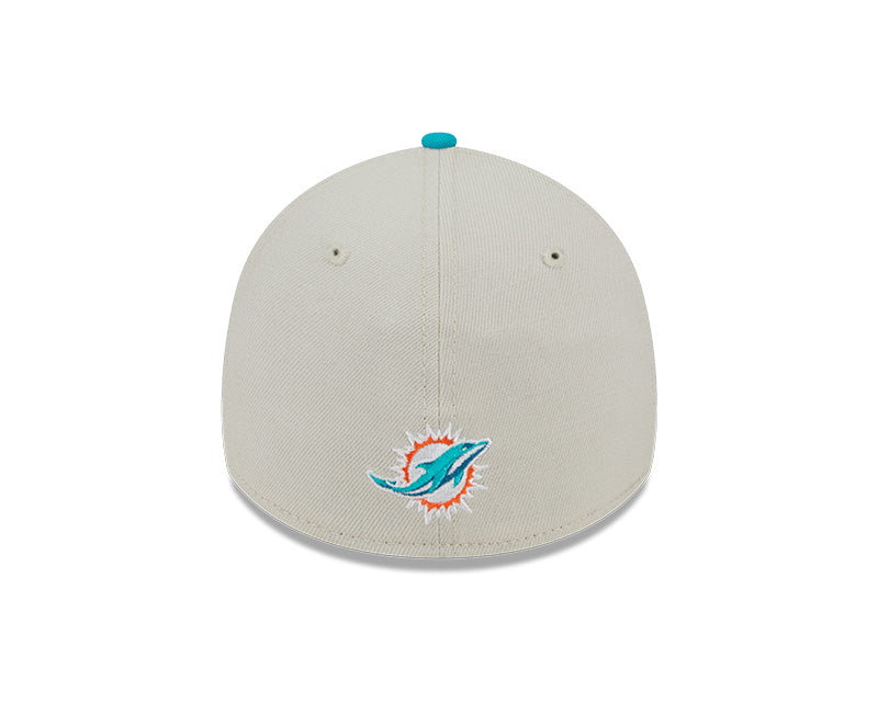 Miami Dolphins New Era 2023 NFL Draft 39THIRTY Flex Hat - Cream - Pro League Sports Collectibles Inc.