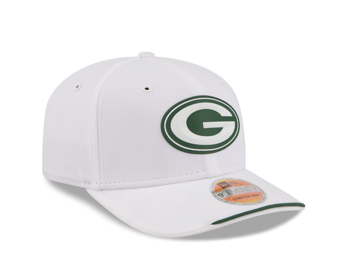 Green Bay Packers New Era 9SEVENTY 2026 Sideline Adjustable Hat - White