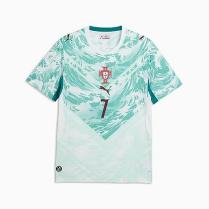 Cristiano Ronaldo #7 Portugal National Team Fifa World Cup Puma 2025/26 Away Alternate Cyan Replica Jersey