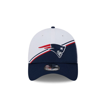 New England Patriots New Era 2023 Sideline 39THIRTY Flex Hat - White/Navy - Pro League Sports Collectibles Inc.