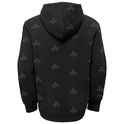 Youth Toronto Raptors AOP Mitchell & Ness Pullover Fleece Hoodie