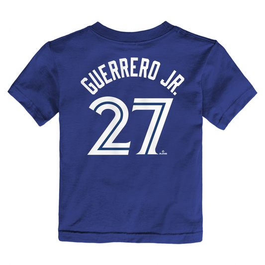 Toddler Toronto Blue Jays Guerrero Jr. #27 Nike Royal Blue Name & Number T-Shirt