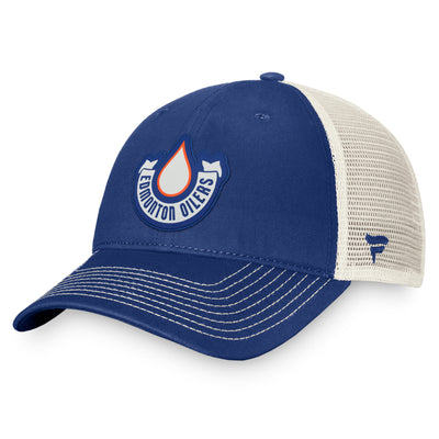 Edmonton Oilers Fanatics Branded 2023 NHL Heritage Classic Authentic Pro Trucker Adjustable Hat - Pro League Sports Collectibles Inc.