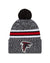 Atlanta Falcons New Era 2023 Sideline - Sport Cuffed Pom Knit Hat - Black