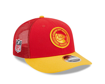 Kansas City Chiefs New Era 2023 Sideline Low Profile 9FIFTY Snapback Hat - Red/Gold