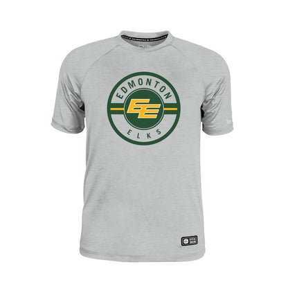 Edmonton Elks New Era 2026 Sideline Cavort Raglan T-Shirt - Gray