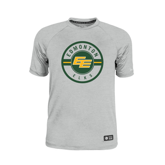 Edmonton Elks New Era 2026 Sideline Cavort Raglan T-Shirt - Gray