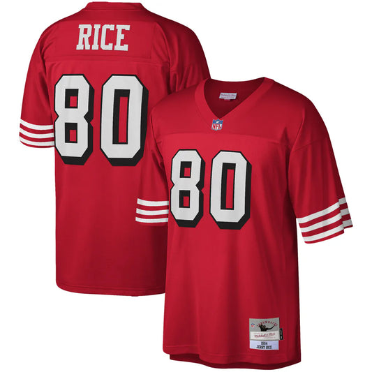 Jerry Rice #80 San Francisco 49ers 1994 Mitchell & Ness Retired Legacy Jersey - Scarlet