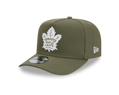 Toronto Maple Leafs New Era 9Fifty A-Frame 75th Forever Snapback Hat - Olive