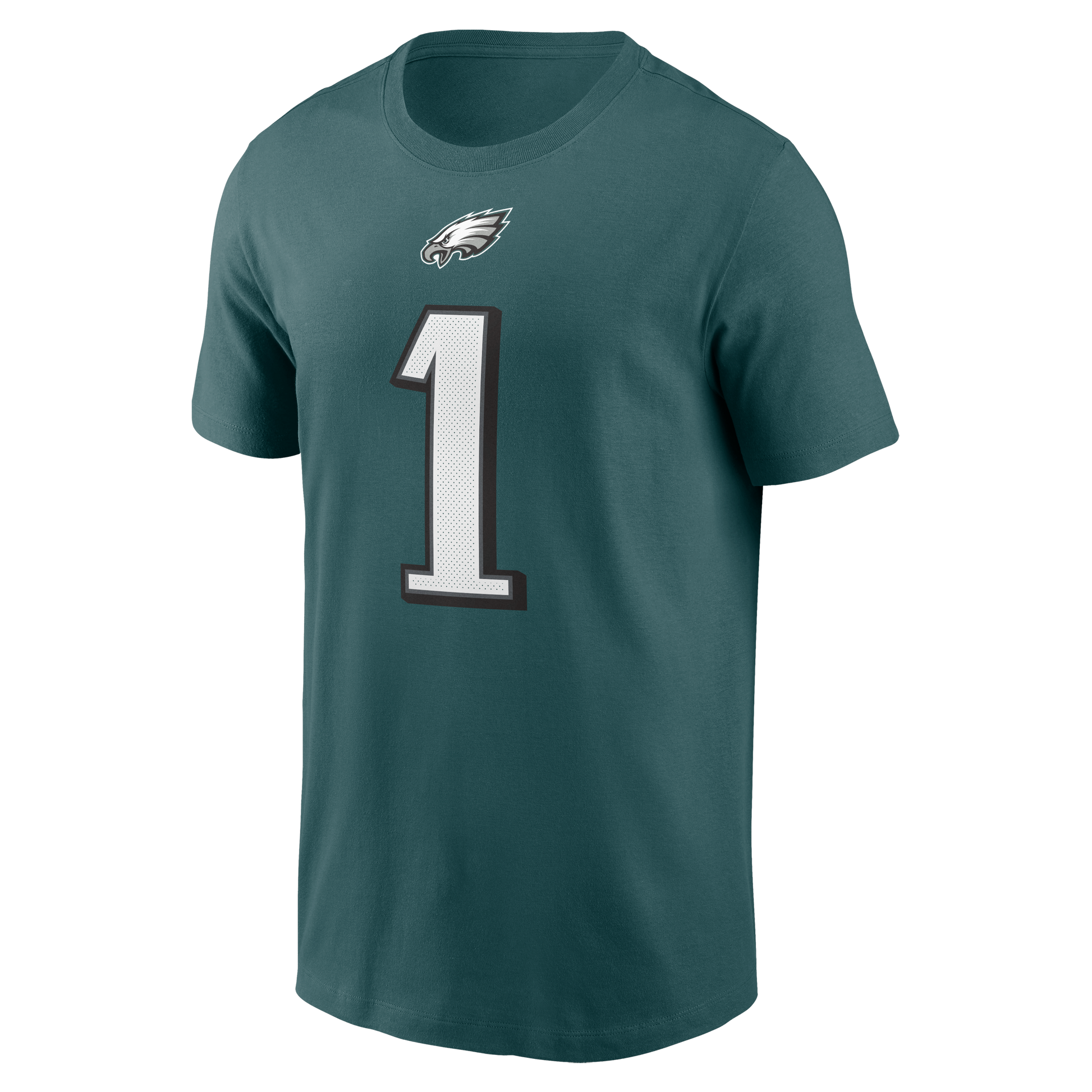 Jalen Hurts #1 Philadelphia Eagles Nike - Name & Number Green T-Shirt - Pro League Sports Collectibles Inc.