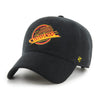 Vancouver Canucks THICK CORD Clean Up '47 Brand Adjustable Hat - Black - Pro League Sports Collectibles Inc.