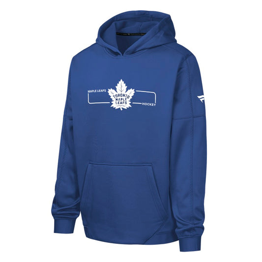 Youth Toronto Maple Leafs Fanatics Authentic Pro Rink Fleece Pullover Hoodie - Blue