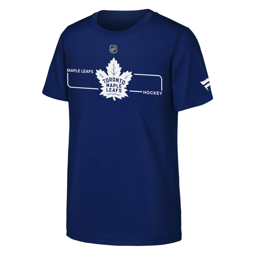Youth Toronto Maple Leafs Fanatics Authentic Pro Rink T-Shirt - Blue