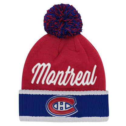 Youth Montreal Canadiens Fanatics Authentic Pro Cuffed Knit Hat - Red