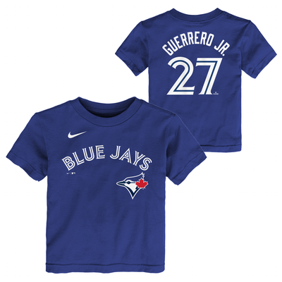 Toddler Toronto Blue Jays Guerrero Jr. #27 Nike Royal Blue Name & Number T-Shirt
