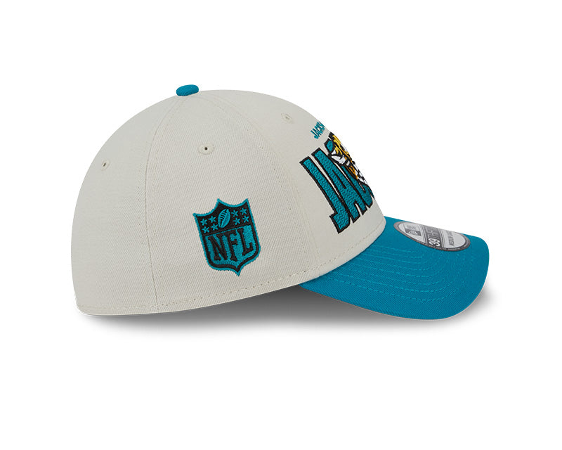 Jacksonville Jaguars New Era 2023 NFL Draft 39THIRTY Flex Hat - Cream - Pro League Sports Collectibles Inc.