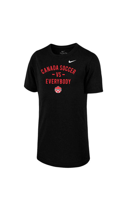 Youth Canada Soccer Nike Canada vs. Everybody Performance T-Shirt - Black