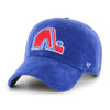 Quebec Nordiques THICK CORD Clean Up '47 Brand Adjustable Hat - Royal - Pro League Sports Collectibles Inc.