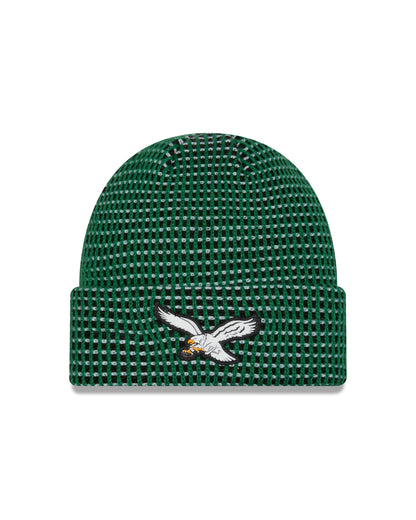 Philadelphia Eagles 2026 New Era NFL Sideline Cold Weather Cuff Knit Toque - Historic Kelly Green