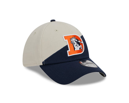 Denver Broncos New Era 2023 Historic Sideline 39THIRTY Flex Hat - Cream/Navy - Pro League Sports Collectibles Inc.