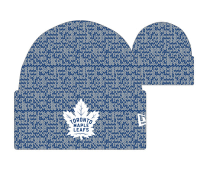 Toronto Maple Leafs New Era Marbled Lined Cuffed Knit Toque
