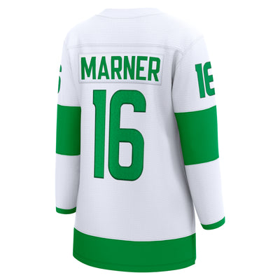Women's Toronto Maples Leafs 2024 St Pats Mitch Marner #16 Replica Jersey